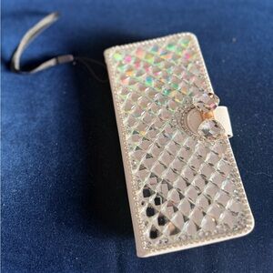 New iPhone 16 pro max Crystal Diamond Phone Case - Silver